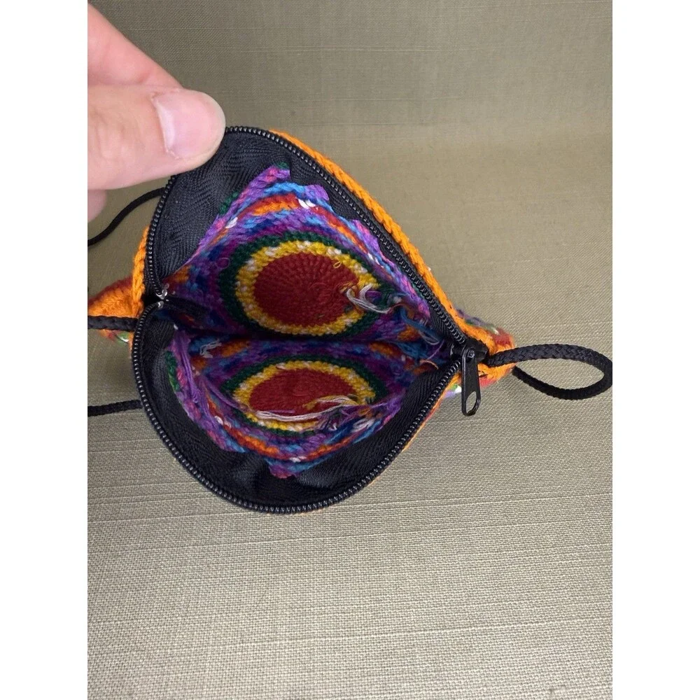 Boho Hippie Crossbody Hobo Bag 4.5” Zipper Opening